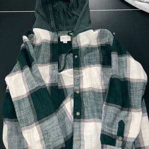 American eagle flannel with hood